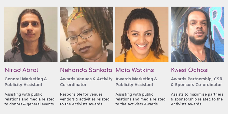 The Memorial Family Fund welcomes new sessional staff Nirad, Maia, Nehanda and Kwesi to support our ongoing work.
Visit : memorialfamilyfund.org.uk/our-team