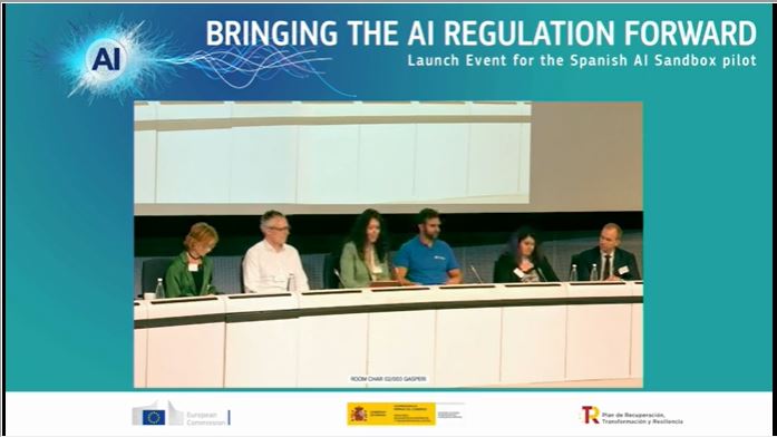 Muy interesante mesa sobre la utilidad de los entornos controlados de pruebas en la presentación del Sandbox español sobre #InteligenciaArtificial, con Ana Gª Robles, @KKolloge, <a href="/MatillaCarlos/">Carlos Matilla</a>, <a href="/sailormerqury/">Nerea Luis 👩🏻‍💻✨</a>
 y Tobias Thygesen, moderados por <a href="/AnnaGumbau/">Anna Gumbau - annagumbau.bsky.social</a> 
<a href="/SEDIAgob/">S.E. Digitalización e Inteligencia Artificial</a> @LaLeyNext