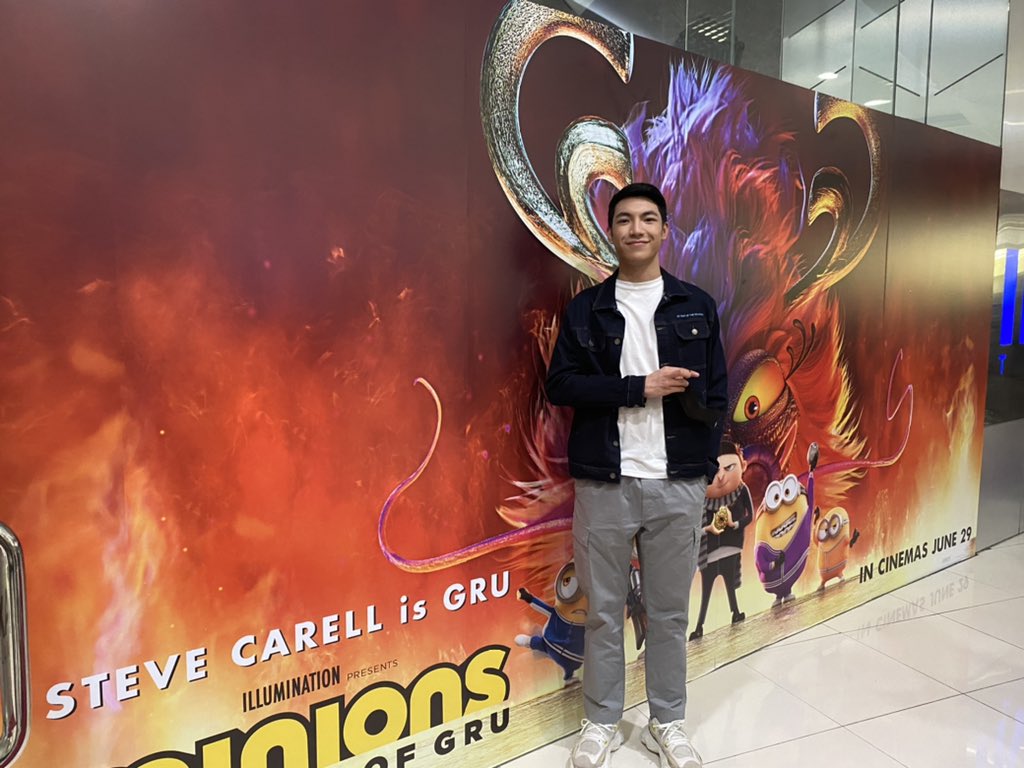 mjfelipe's tweet photo. HAPPENING NOW: Celebrities graced the special advance screening of 'Minions: The Rise of Gru' here at iMax Megamall. One of the attendees was Darren Espanto. https://t.co/vRaFOr1cI0