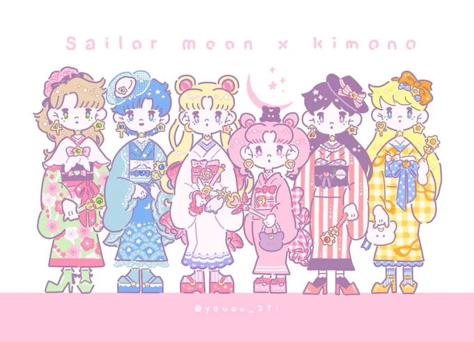 セーラームーンお着物(ちょと修正したので再喝) 