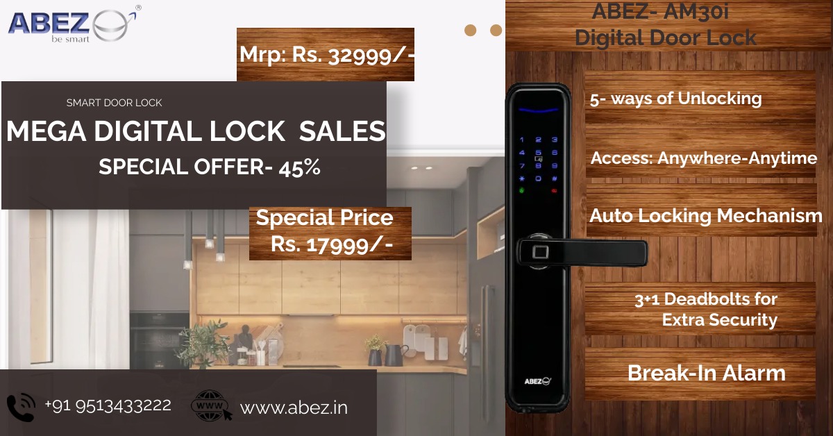abezsolutions's tweet image. ABEZ digital door locks
ABEZ Digital Door lock has emergency power supply option via a USB port, through which we can gain access. Please note external emergency supply, enables the lock, however you need registered passcode or fingerprint to unlock.