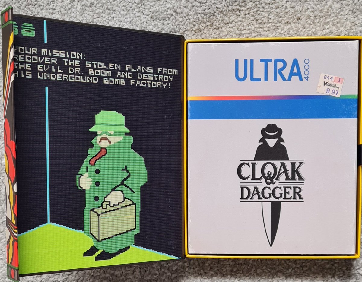 JamesLisle79's tweet photo. #MondayBlus
#PhysicalMedia 
#CloakAndDagger
#JackFlack
I am loving the attention to detail and effort that has gone into this 4k release. (Game cartridge sleeves, original artwork,booklet &amp; case. A childhood favourite that I watched on repeat as a kid.
Well done @VinegarSyndrome https://t.co/leMyAiCXlX