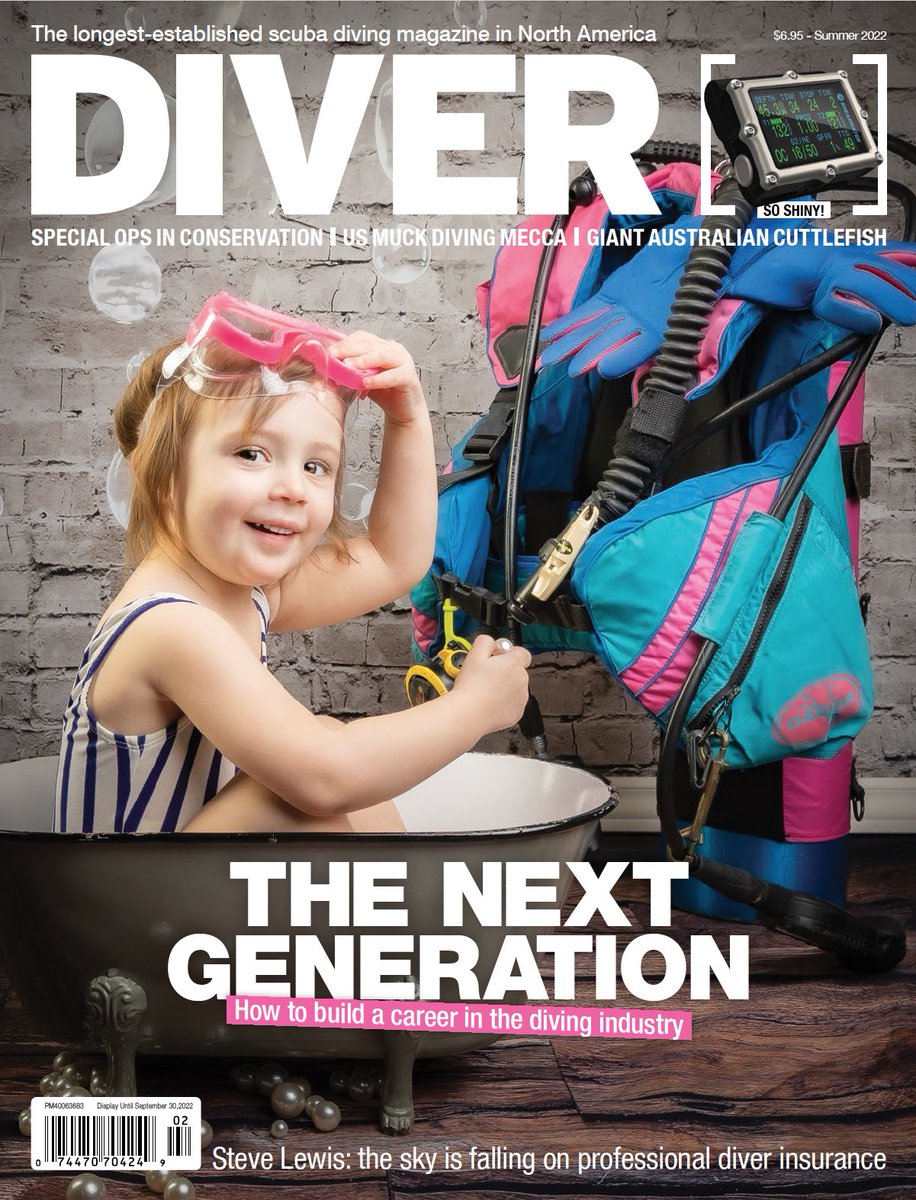 As a contributor to <a href="/divermag/">DIVER magazine</a> I am always excited on the new issue; my column is on sharks and shark diving.
This is a subscription magazine, in digital or paper version. lnkd.in/e6ABW-7
lnkd.in/euFT3YB