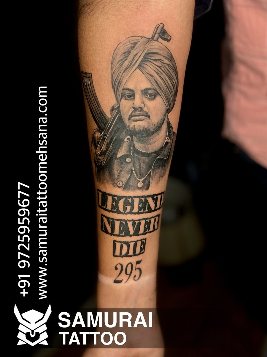 Sidhu Moosewala Tattoo. Redesigned. ⚡️Artist @306inktattoo ⚡️ Hope You Guys  Will Like it.😊 #sidhumoosewala #sidhumoosewalatattoos… | Instagram