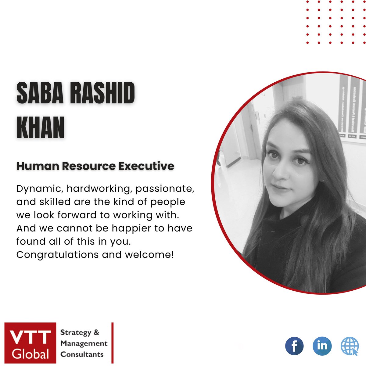 VTTGlobal's tweet photo. Welcome aboard Saba Khan; this is only the beginning. 

Team VTT is pleased to have you with us. We hope you reach greater heights and create value for yourself and the organization. 

Good Luck!

 #VTT #VTTGlobal #Team #NewHire #HR #Employment #Pakistan https://t.co/iRgUVJrgsF