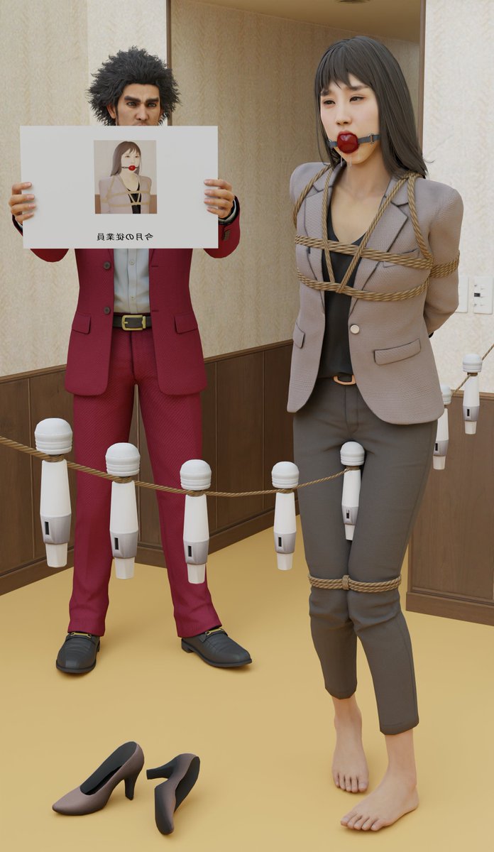 Ichiban sure knows how to reward his employees
#yakuzalikeadragon #ballgag #bondage #blender #damselindistress #erikamataki #yakuza7 #boundandgagged