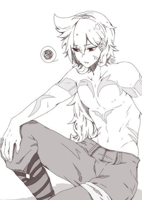 今日も今日とて暑かったなっていう楽描き。なんだったら今も暑い 