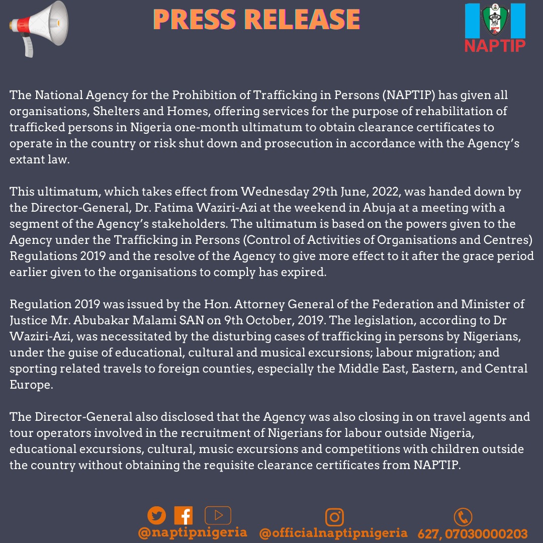 NAPTIP tweet media