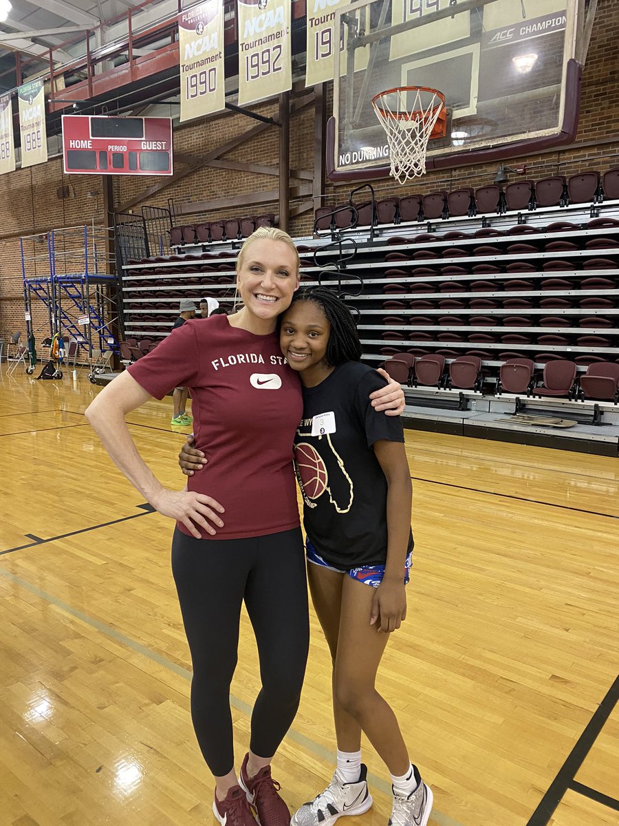DamysiaK's tweet photo. Thankyou @CoachBrookeFSU for this amazing camp experience there was a lot of great competition thank you @InsiderExposure for mentioning me as a standout!! @FBCtheMidwest @onimpact3 @fsuwbb https://t.co/oClqE0HaSn