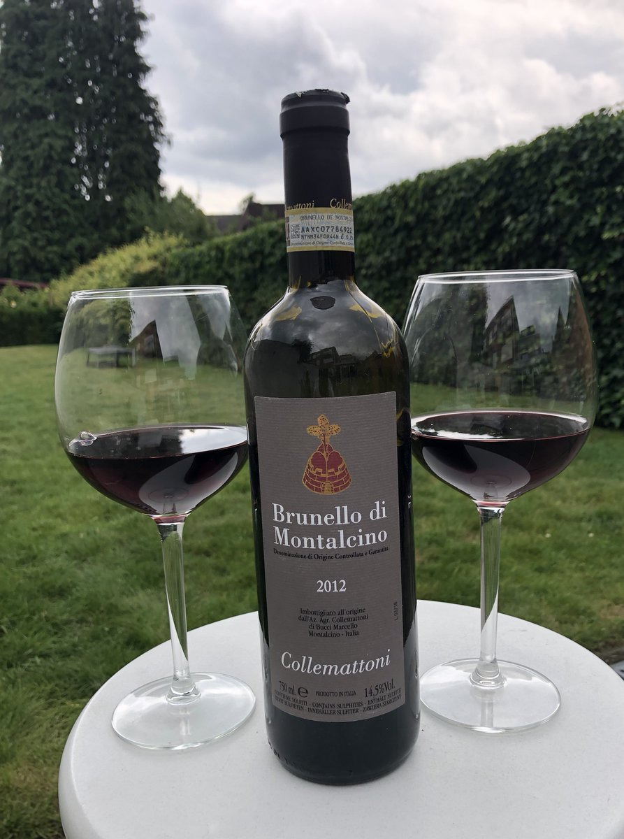 Collemattoni Brunello di Montalcino Tuscany, Italy 2012 - The wine cellar was renovated in 2012, and advanced machinery was fitted to control all processes from fermentation to the bottling of wines. - Needs some air. 90p-91p #wine #wijn #vinotinto #Italia
