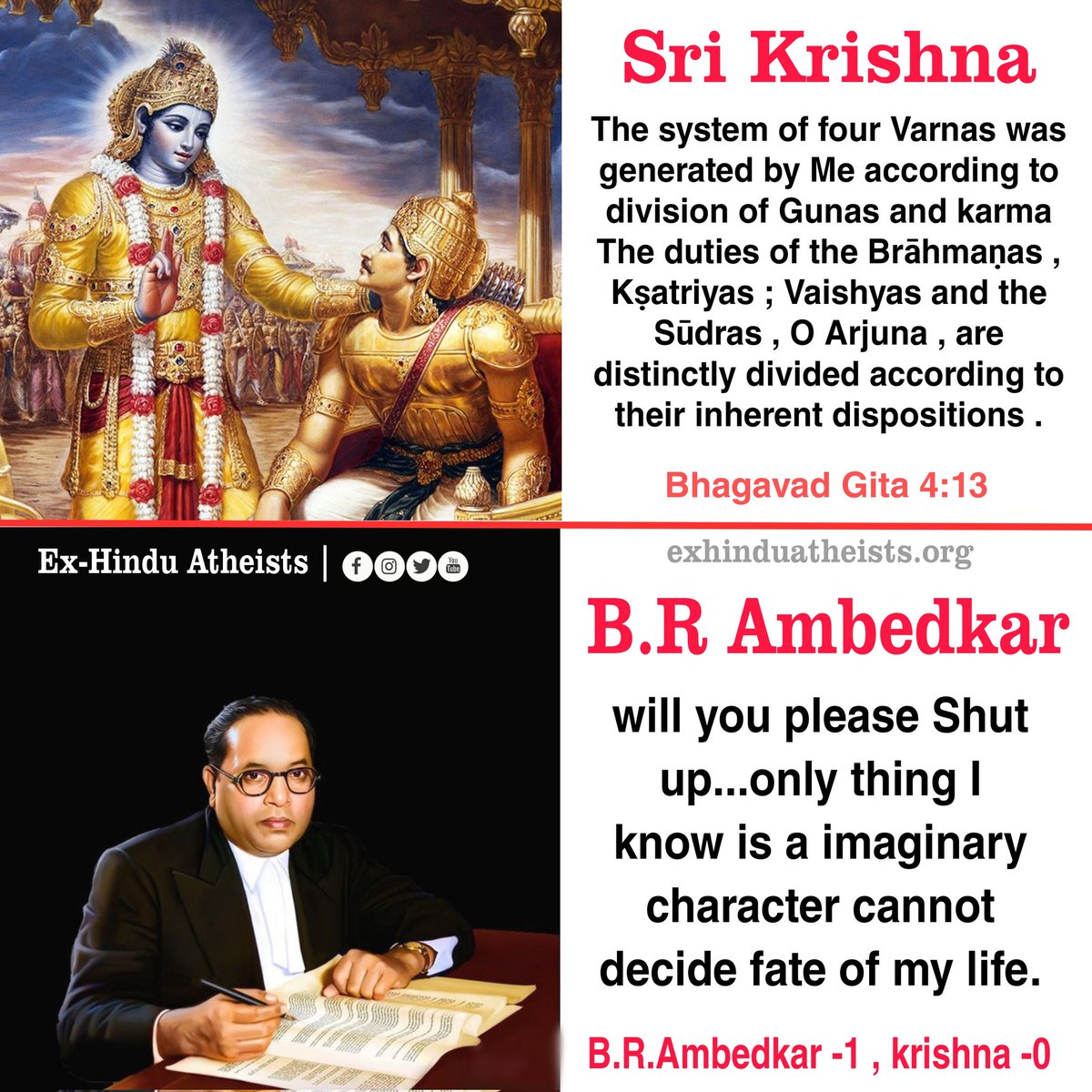 Exhinduatheists's tweet photo. God is superstition
.
.
.
#IndianAtheist #exhinduatheists #exhindu #Atheist #exhinduindia #Rationalthinker #Rationalism #Science https://t.co/FZoZr5DfXa