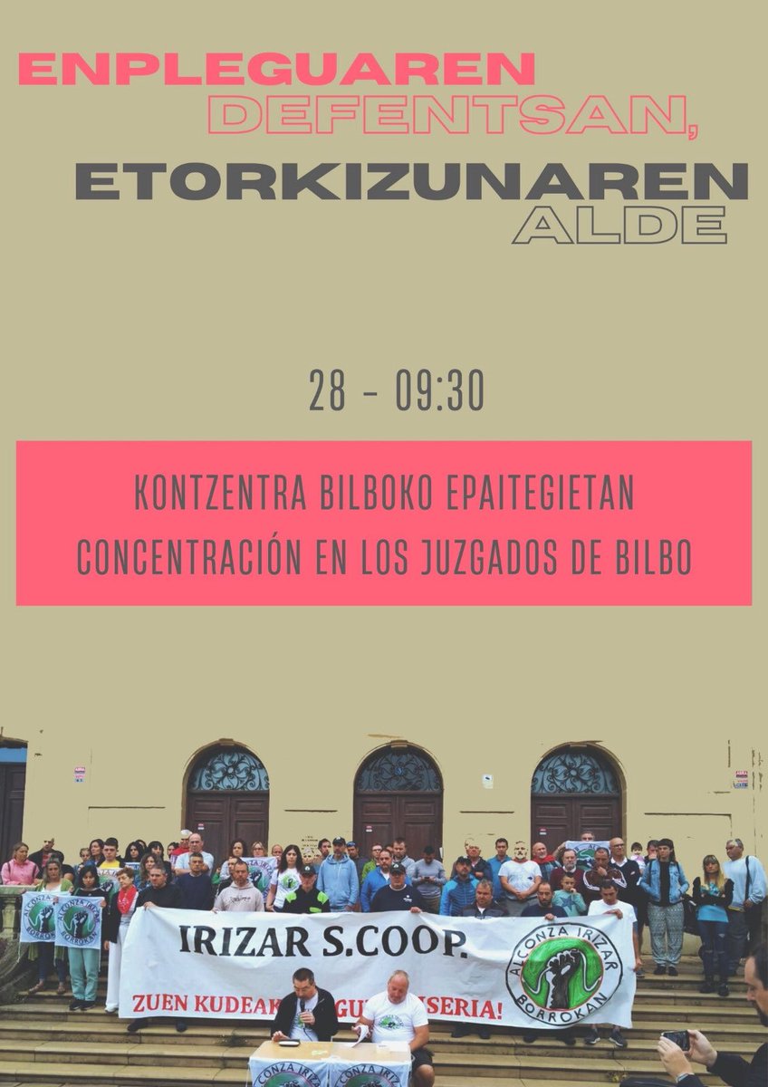 Bihar epaiketaren eguna
ALCONZA BIZIRIK!!!!!
IRIZAR ERRUDUN!!!!