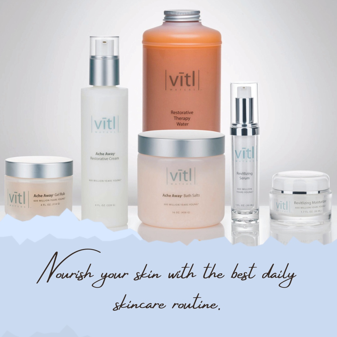 VitlWaters1's tweet photo. A good skincare routine has a lot to do with self-care. Give life to your skin with Vītl Waters because healthy skin is always in! https://t.co/K5OMpnN2FH