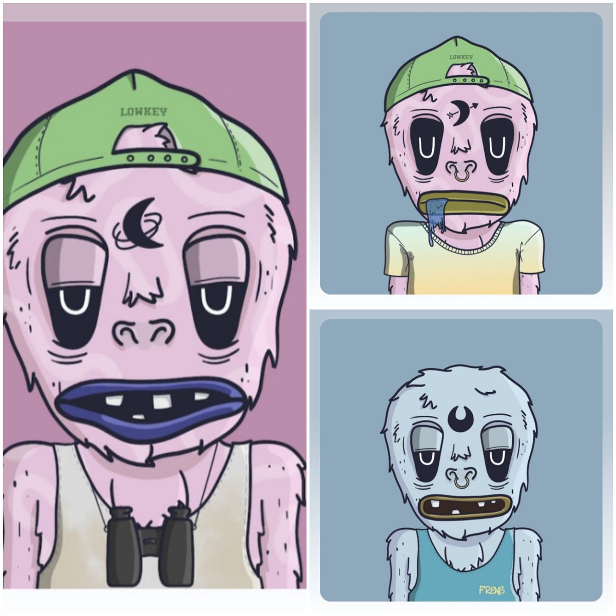 BluntDoctr's tweet photo. If you are ever in need of a Frens #NFTCommunity you can always sneak over to #NFTProject @lowkeyfrens and Bagzz you up some Sasquatches. I've noticed these Quatches have Freshened up and are Looking Fancy so I definitely see these #NFTs wanting to be #LowKeyFrens with you!๐ค๐ป https://t.co/sJlrHOrVgc