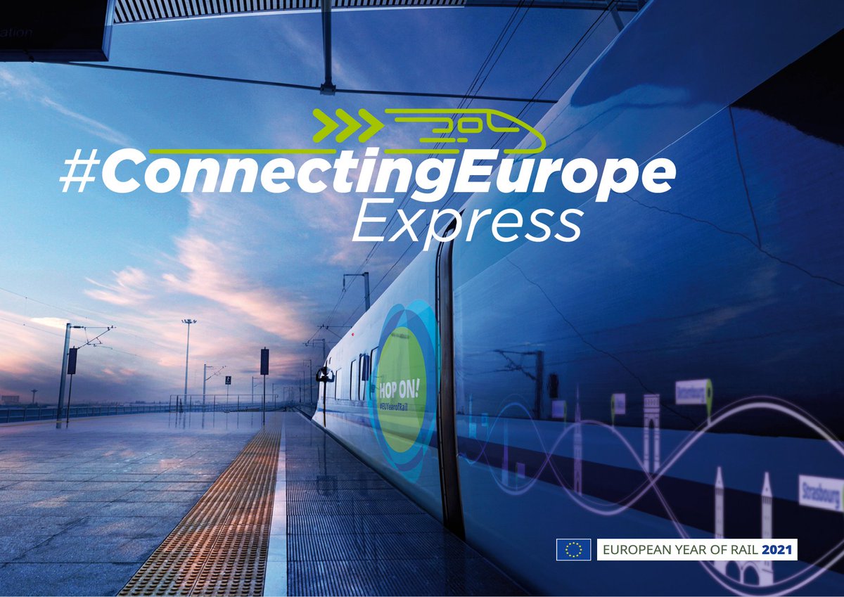 CER_railways's tweet photo. Before the #ConnectingEurope Days kicks off in Lyon, we look back at the #EUYearofRail initiative, the Connecting Europe Express, which passed through many #TEN_T corridors & showed the need for rail to connect our cities & regions.
Watch our video here: https://t.co/RJ6oqHdzSR https://t.co/j45JwYfx9l