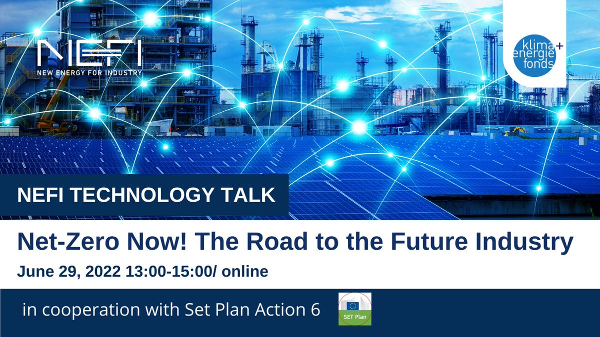 MICleanEnergyRD's tweet photo. The #TechnologyTalk will present the main results from the Strategic Energy Technology Plan (Set Plan) and demonstrate the link to the #decarbonisation #scenarios of the national #innovation #network #NEFI.
Join the experts for this free online-event:
https://t.co/YiehRjHL1r https://t.co/fmInsMOC1a