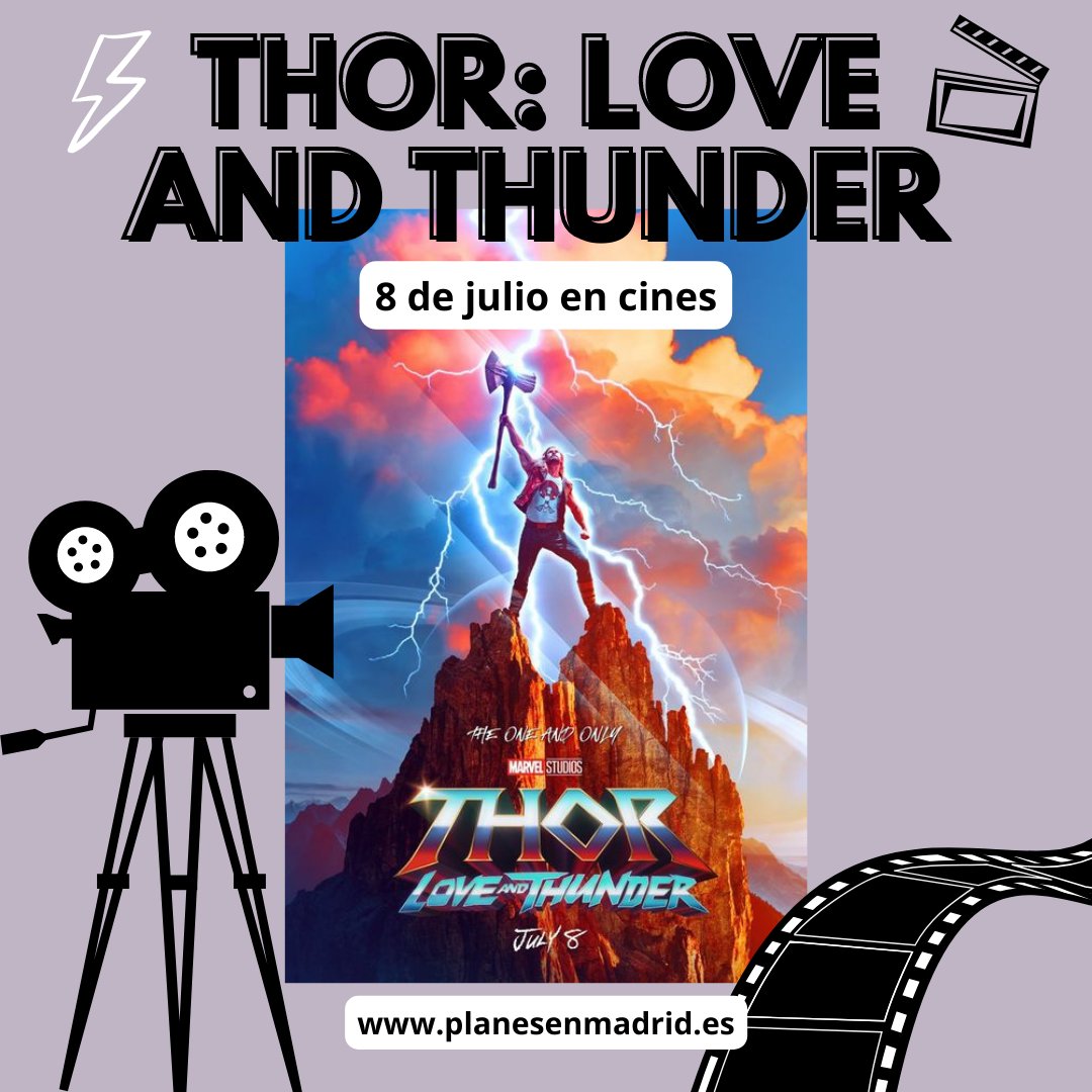 quevermadrid's tweet photo. Thor: Love and Thunder. Estrenos en cines el próximo 8 de julio. Más info en el link: https://t.co/F8gRHiZ4FU

#planesmadrid #planesenmadrid #ociomadrid #quevermadrid #cinemadrid https://t.co/HWT2uzHwo3