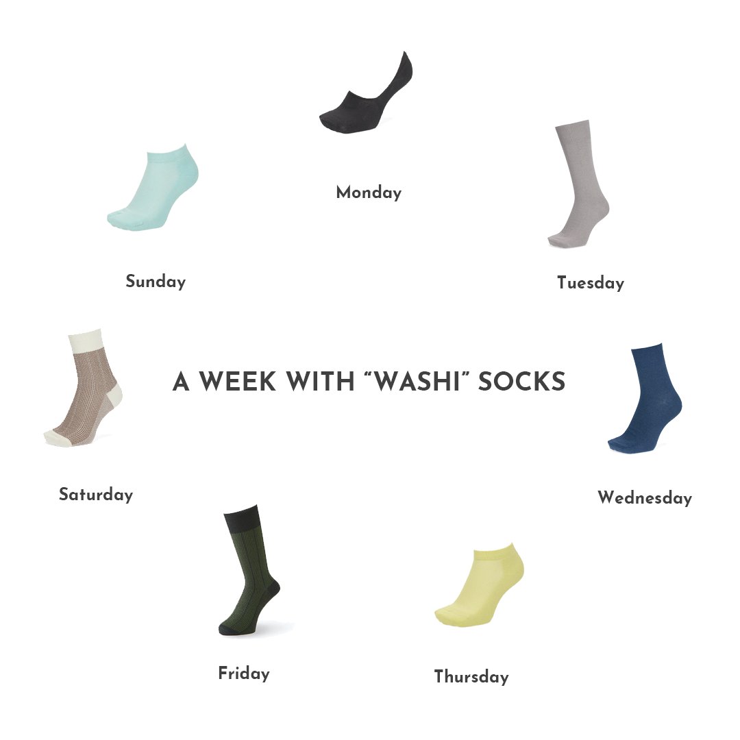 tabio_usa's tweet photo. A Week with Tabios' "Washi" Socks!!
#Washisocks
#bestsocks #styleessentials #stylequotes #mensfootwear #menaccessories #menstyleinspo #mensfashioninspiration https://t.co/OefneS57Mm