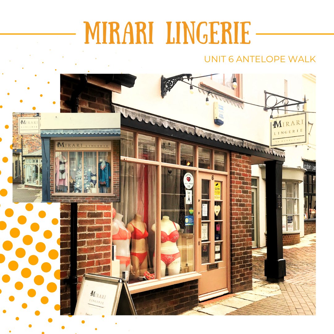 Business Spotlight: Unit 6 Mirari Lingerie. Holiday season is upon us, so where better to get your swimwear than this lovely boutique offering a specialist fitting service for all day comfort and style.

#AntelopeWalk #Dorchester #ShoppingArcade #ShopLocal  #SupportLocal