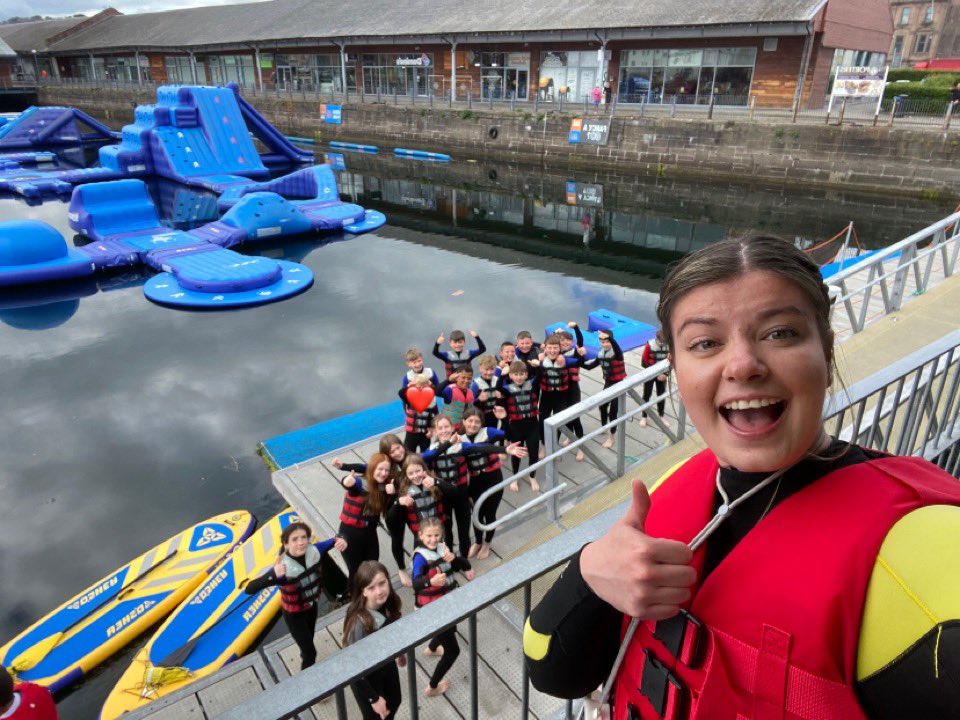 SinclairtownP's tweet photo. Let the fun begin #P7leavers @WildShoreDundee https://t.co/R5idez7Ioi