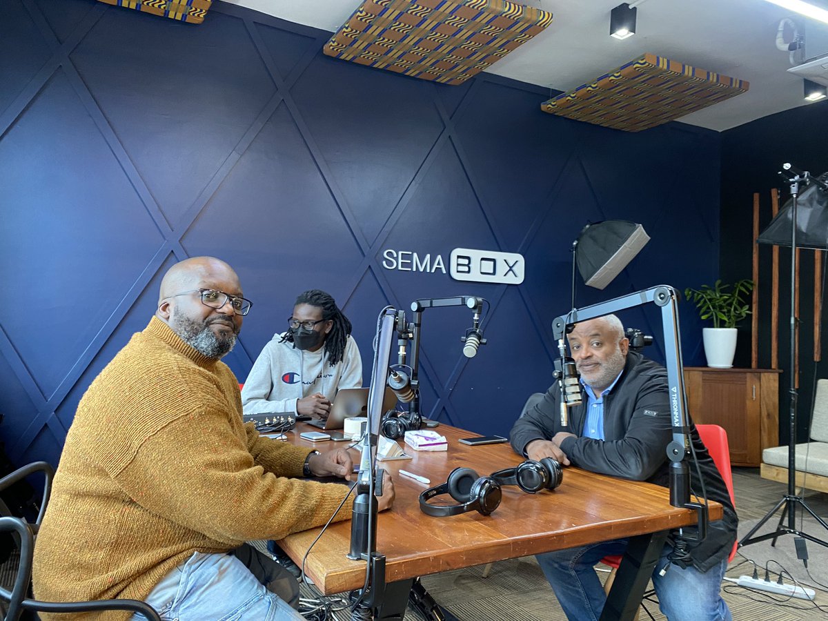 KazanaGroup's tweet photo. Happening right now! @addisale on Pure Digital Passion - The Moses Kemibaro podcast, by @semabox in Nairobi, Kenya. #KazanaGroup #SemaBox https://t.co/C1TvhFjrGk
