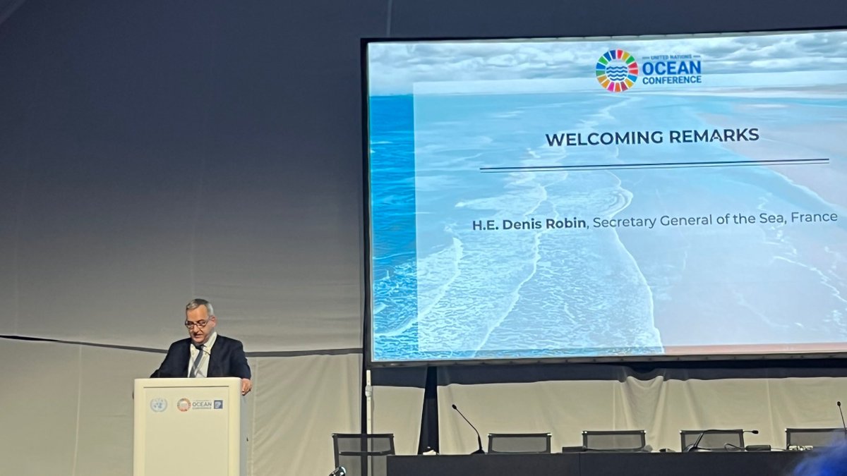 We have to adress 'an essential step which is KNOWLEDGE - urgent political decisions are not always compatible with the time required by #science' explains H.E.Denis Robin, French secretary general of the sea @UNOceanDecade #TheScienceWeNeedForTheOceanWeWant #UNOC2022