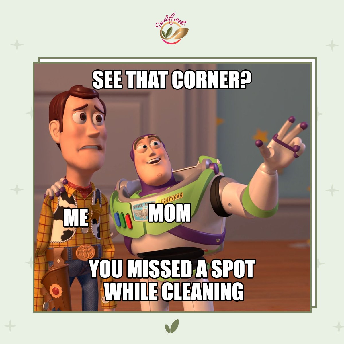 soulfresh_in's tweet photo. When you try to help mom but your mom thinks you're just bringing up more work😂
#soulfresh #buzzlightyearmeme #buzzlightyear #health #homecare #cleaning https://t.co/zyf53mXZbU