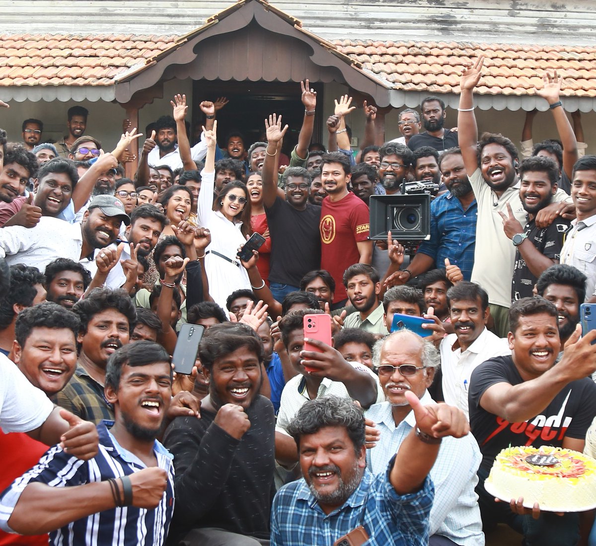 Maamannanfilm's tweet photo. #Maamannan team celebrates the wrap of their most significant  schedule. 
@mari_selvaraj @Udhaystalin @RedGiantMovies_  @arrahman 
Thanks for all the love and wishes. https://t.co/FXa7rx89ft