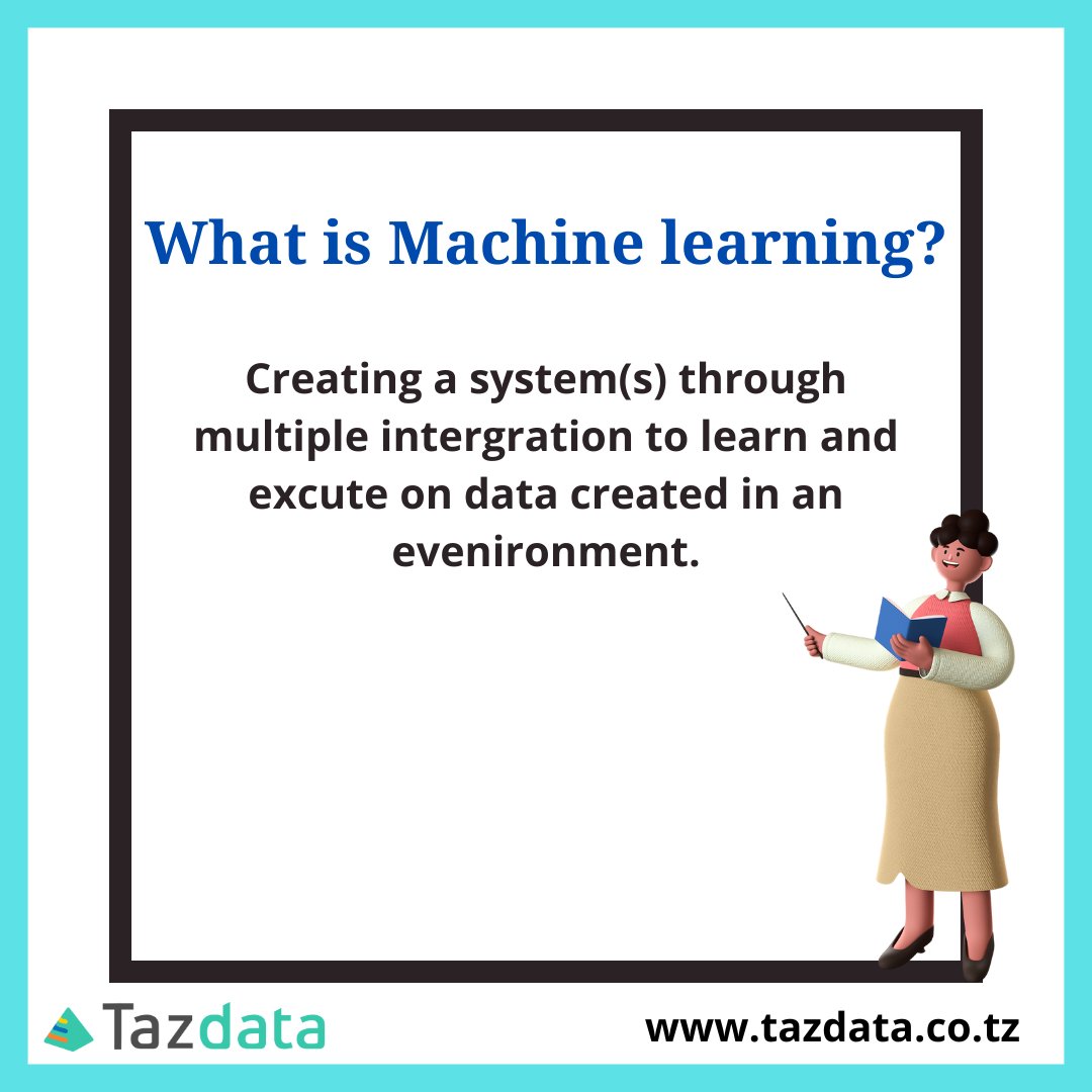 tazdata_'s tweet photo. Use of algorithm to learn data and excute on pre-programmed instructions. 

#algo #algorithms #data #machinelearning #ai #tazdata https://t.co/RbDRmA8UCg