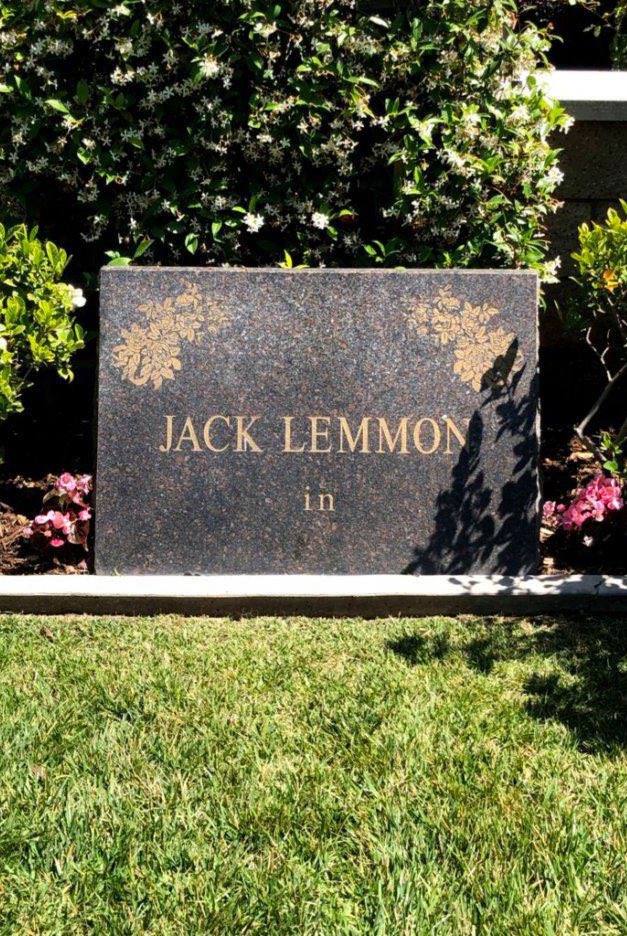 Jack Lemmon died on this date in 2001 and I’ve just remembered one of my favourite gravestones.