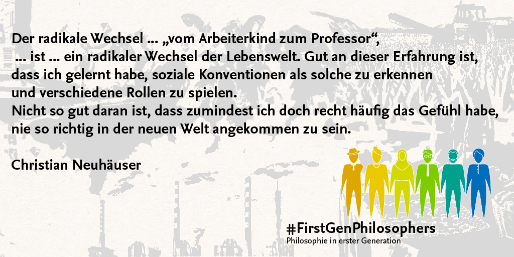 FU_Berlin's tweet photo. Der Blog #FirstGenPhilosophers versammelt Erfahrungsberichte von Philosoph*innen mit nicht-akademischem (familiären) Hintergrund und versteht sich als Plattform für verschiedene Erfahrungen, Meinungen und Vorstellungen Philosophierender erster Generation. https://t.co/9ARElRJcYw https://t.co/pDKL8crJBM