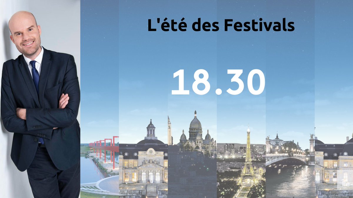 Le #18H30 , votre #RDV d'info présenté par @JbPattier 🕙 Du lundi au vendredi à 18H30 L'été des #festivals 👉 Yohann CHANRION festival Par Has'Art 👉 Mathieu Ducos @rockenseine 👉 Emilie Houdebine @Paris_Jazz_Fest 📺 Sur @France3Paris Replay sur bit.ly/ftv-1830