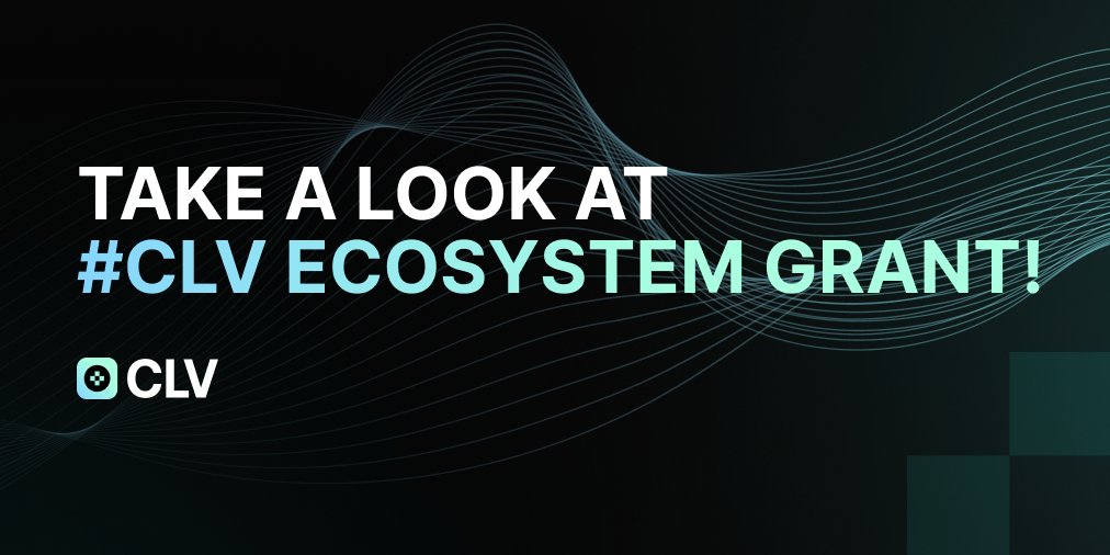 🚨 Dev innovators, rejoice! 🚨

If your focus is on Web3 builds, ours is on helping you get ahead of the game! 💪

Apply for the #CLV Ecosystem grant here 👇

zcu.io/AHLN

#developers #blockchaintechnology #DeFiapplications #web3
