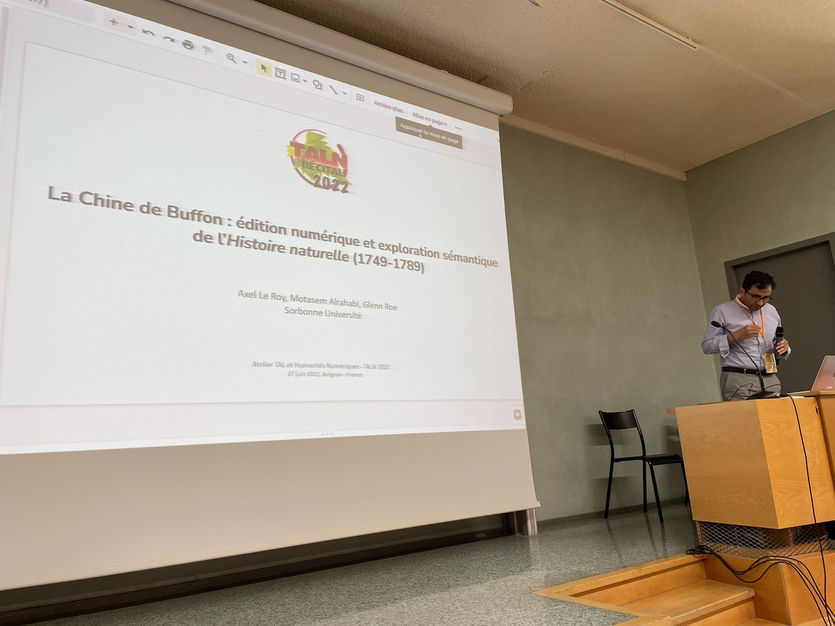 La Chine de Buffon : édition numérique et exploration sémantique de L’HISTOIRE NATURELLE (1749-1789).
Par Axel Le Roy (<a href="/_CitrusSinensis/">Axel Le Roy</a>), Motasem Alrahabi et Glenn Roe (<a href="/glennhroe/">Glenn Roe</a>) de l’<a href="/Equipe_ObTIC/">ObTIC</a>
hal.archives-ouvertes.fr/hal-03701473
