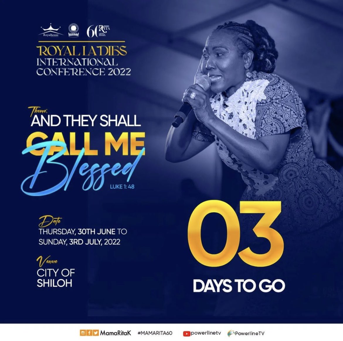 pltvofficial's tweet photo. It's the Royal Ladies Camp week at the City of Shiloh
Just 3 days to go
... And they shall call me Blessed...
#RLCamp #CityOfShiloh https://t.co/zdDJ40gLpQ