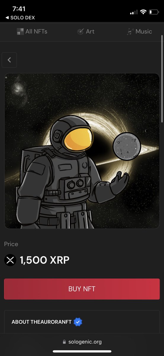 Astronaut #1 sold for 100XRP 

Congratulations and thank you for the support! @MADPOKER69