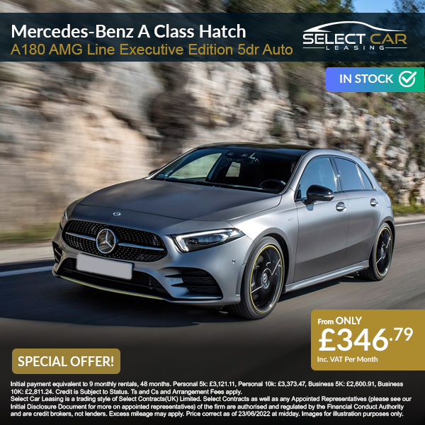 SelectGlasgow's tweet photo. Combining practicality and performance, the Mercedes A Class is a no brainer 🧠

Take a look at our IN STOCK deals now, from just £346.79 a month*
👉 https://t.co/KrGOq1uED8

*Price correct as of posting

#Mercedes @MercedesBenz #AClass #CarLeasing https://t.co/7QgEc64ane