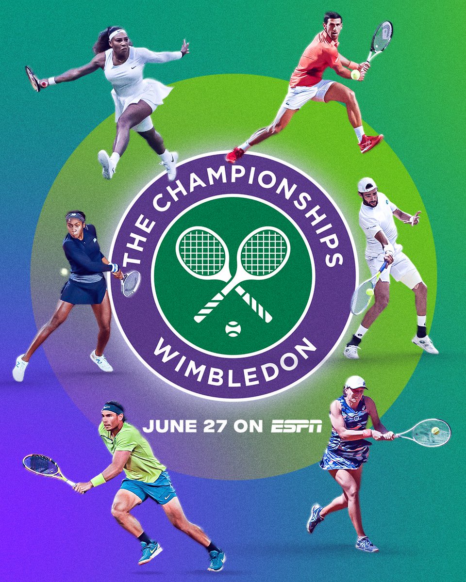 espn's tweet photo. Wimbledon is underway❗

Who will be taking home the hardware? 🏆 https://t.co/gaIa1eGUiG