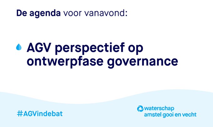 Vanavond is er weer een commissievergadering van
@waterschapagv | #AGVinDebat
Je kunt live meekijken vanaf 20:00 uur
📽ī¸👉 https://t.co/LEeQONZMFy
Ter bespreking komt één belangrijk onderwerp 👇