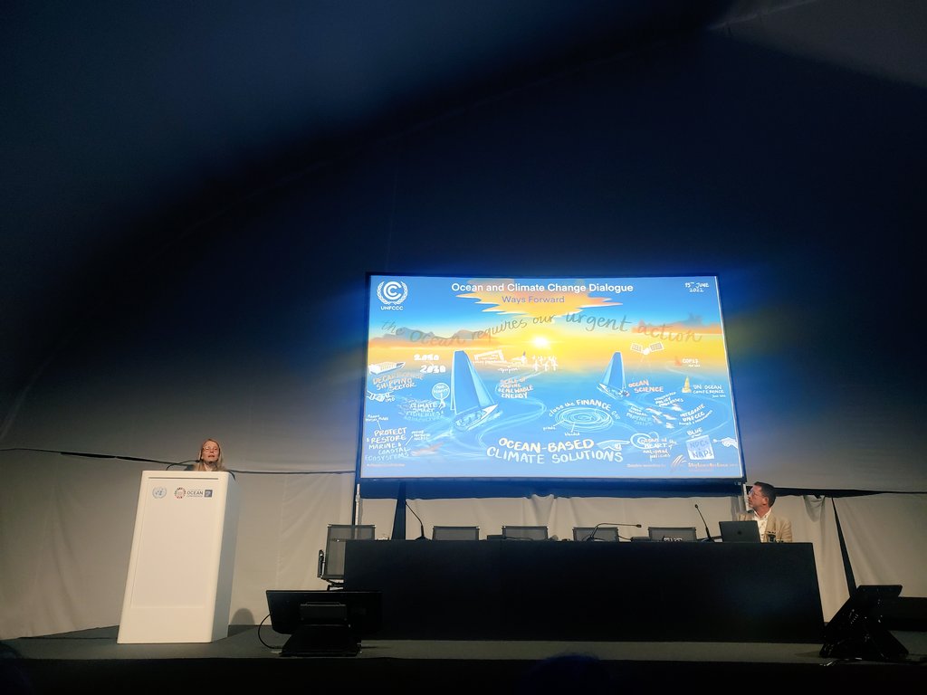 [#UNOC2022] "Since #COP26, there is a mandate to strengthen ocean-climate action within the <a href="/UNFCCC/">UN Climate Change</a> - We now need to deep dive into what ocean-climate action could look like to meet the goals of the #ParisAgreement"  <a href="/drjpost/">Joanna Post</a> <a href="/UNFCCC/">UN Climate Change</a>

#OceanforClimate #UNOceanConference2022