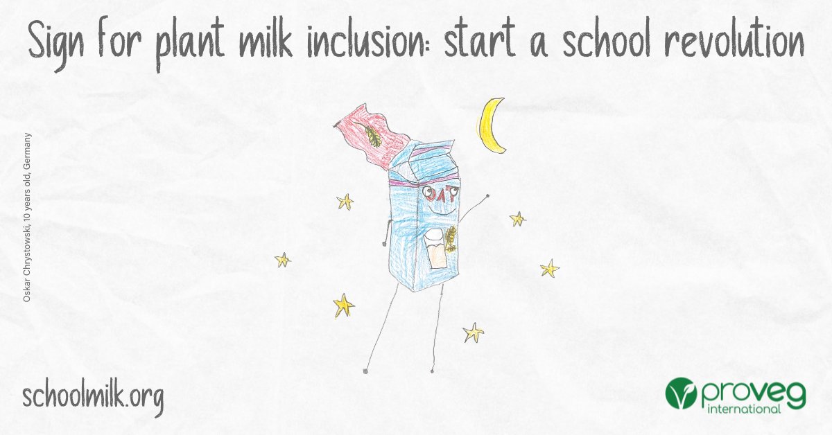 It’s time for plant-milk inclusion! The EU #SchoolScheme supports the distribution of dairy products to schoolchildren. Unfortunately, children who can’t or don’t want to drink cow’s milk are left out. #SchoolMilk ➡️bit.ly/3HTzJ0O 1/2
