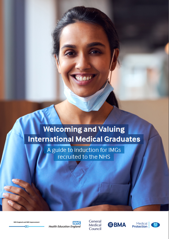 🇬🇧Welcoming &amp; Valuing International Medical Graduates has been launched this afternoon. Until today there has been no standardised, comprehensive induction programme for doctors coming to work in the NHS. This changes with the publication of this important document for NHS Trusts