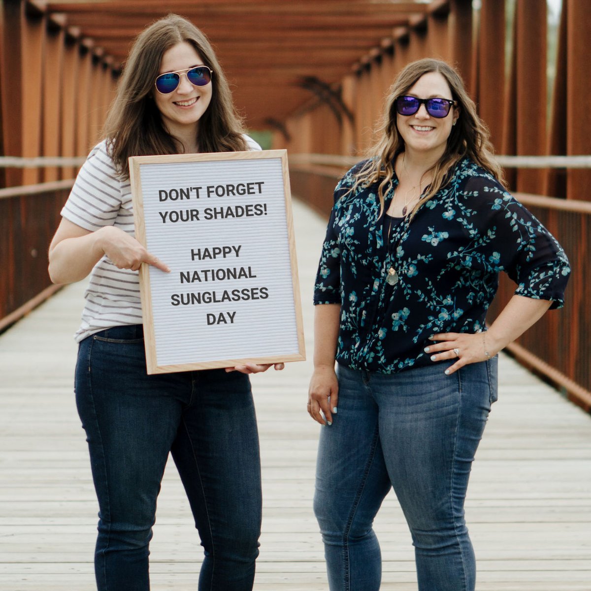 When you're inspired by nature, you spend a lot of time outside. When you spend a lot of time outside, you've gotta have a great pair of shades. Happy #nationalsunglassesday from Trebletree!