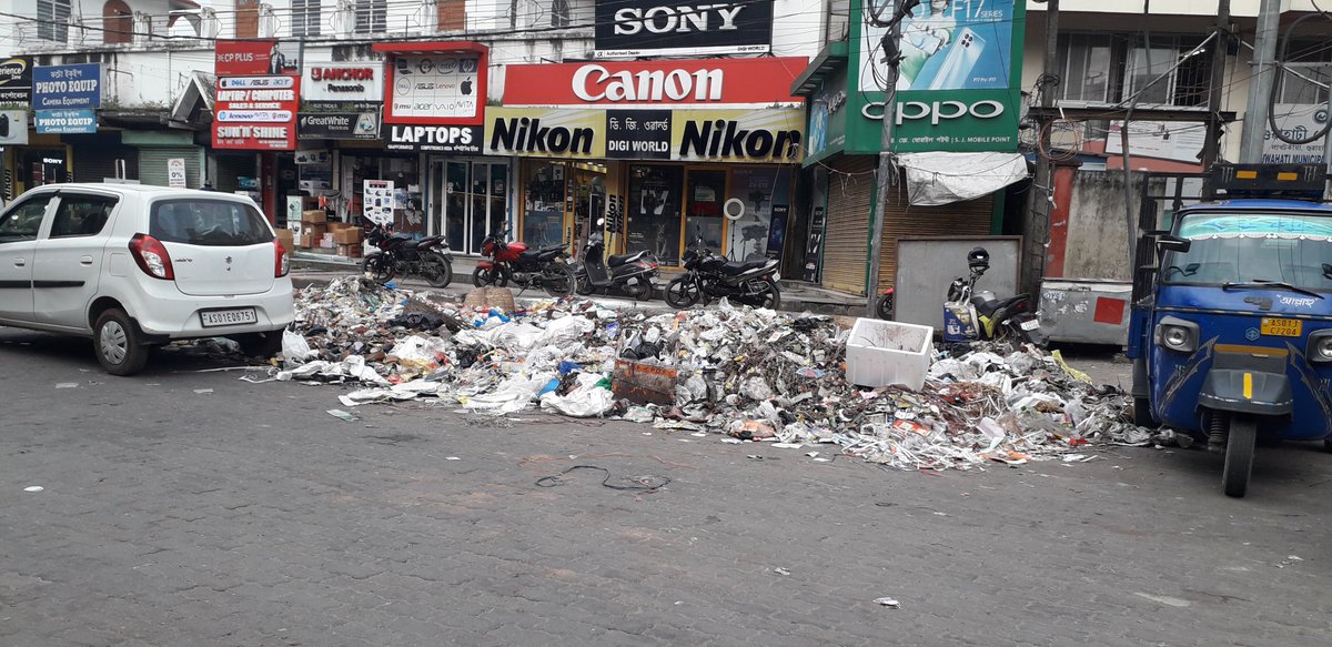 Since everyone is interested in tourism in Guwahati these days, here are some "touristy" sights just outside the GMC office in Lakhtokia. 

Hope the Sena netas in Guwahati enjoy these touristy views.