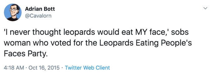 Evergreen tweet @LeopardsParty #LeopardsEatingPeoplesFacesParty