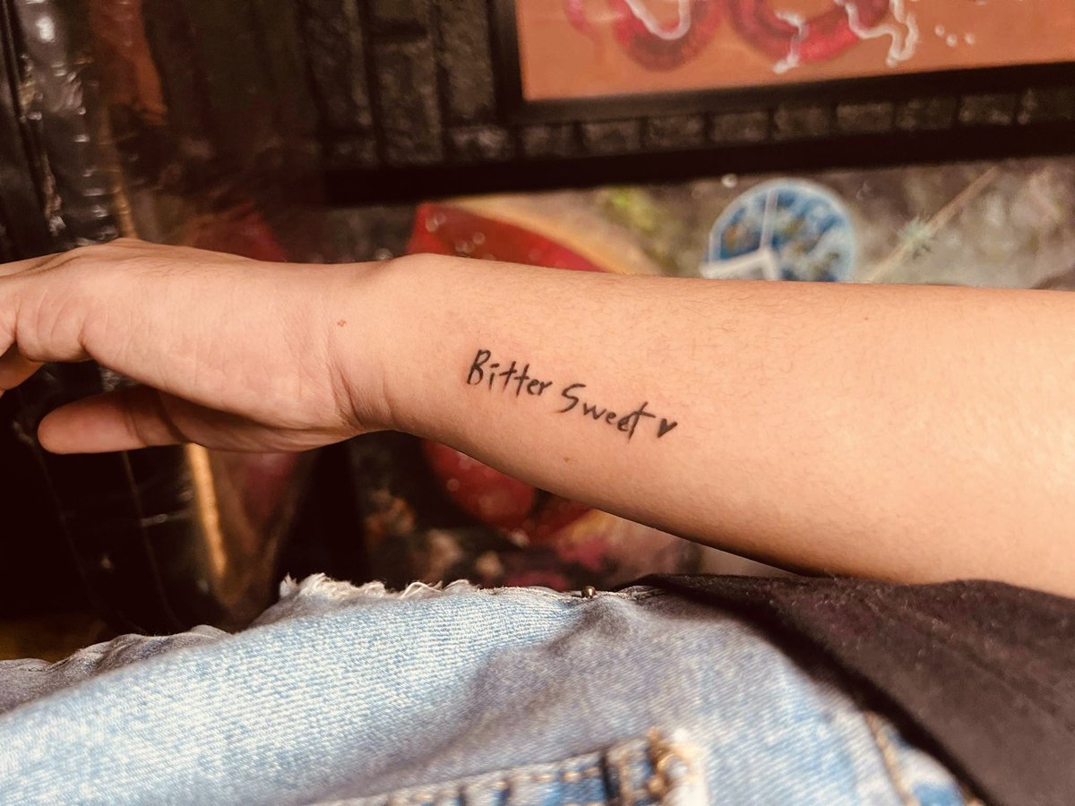Twitterren: "Bittersweet Tattoo To my Bitterie and Sweetie, thanks for being my escape. You don't know how much happiness you both bring into my life. I love you like