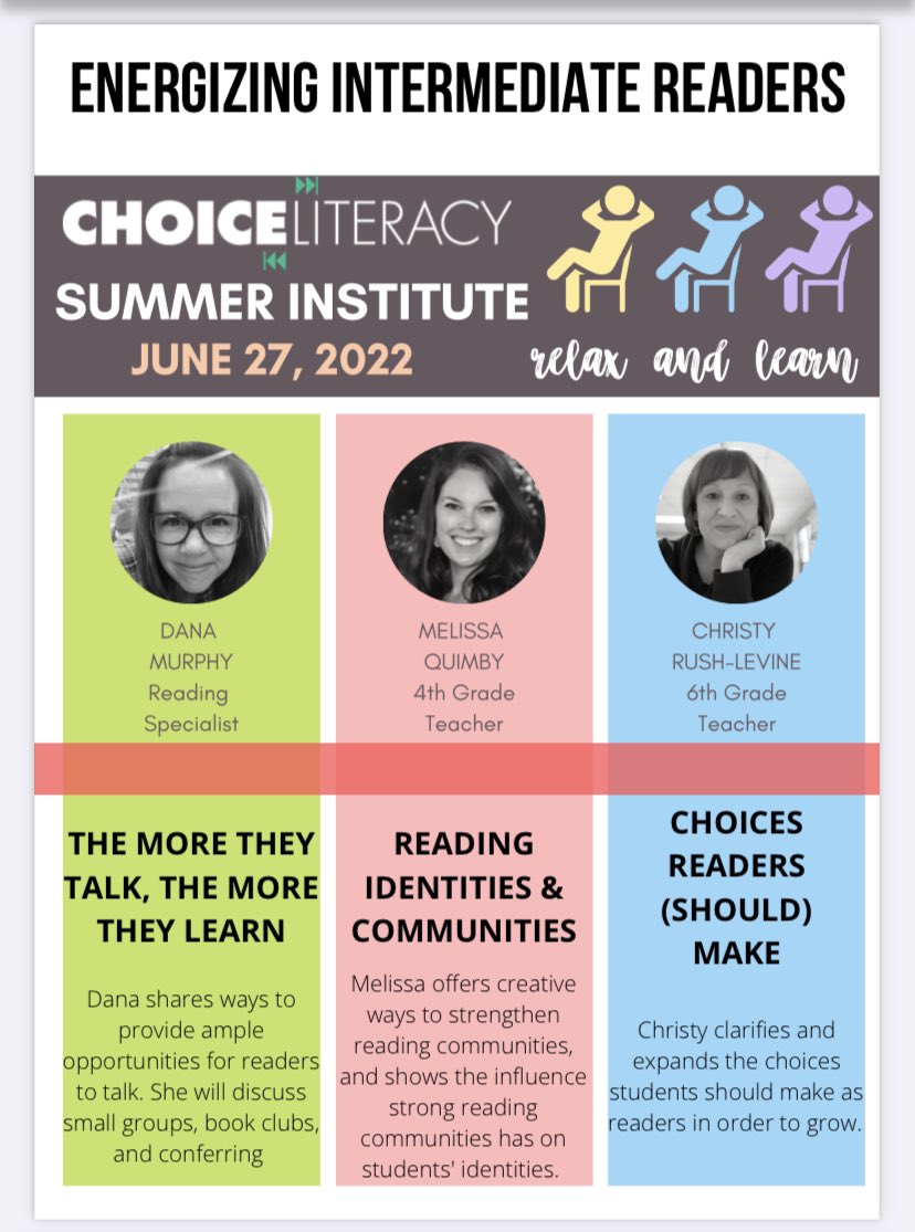 Today’s the day - @ChoiceLiteracy Summer Institute! #teachersaslearners #summerlearning #professionaldevelopment 📚