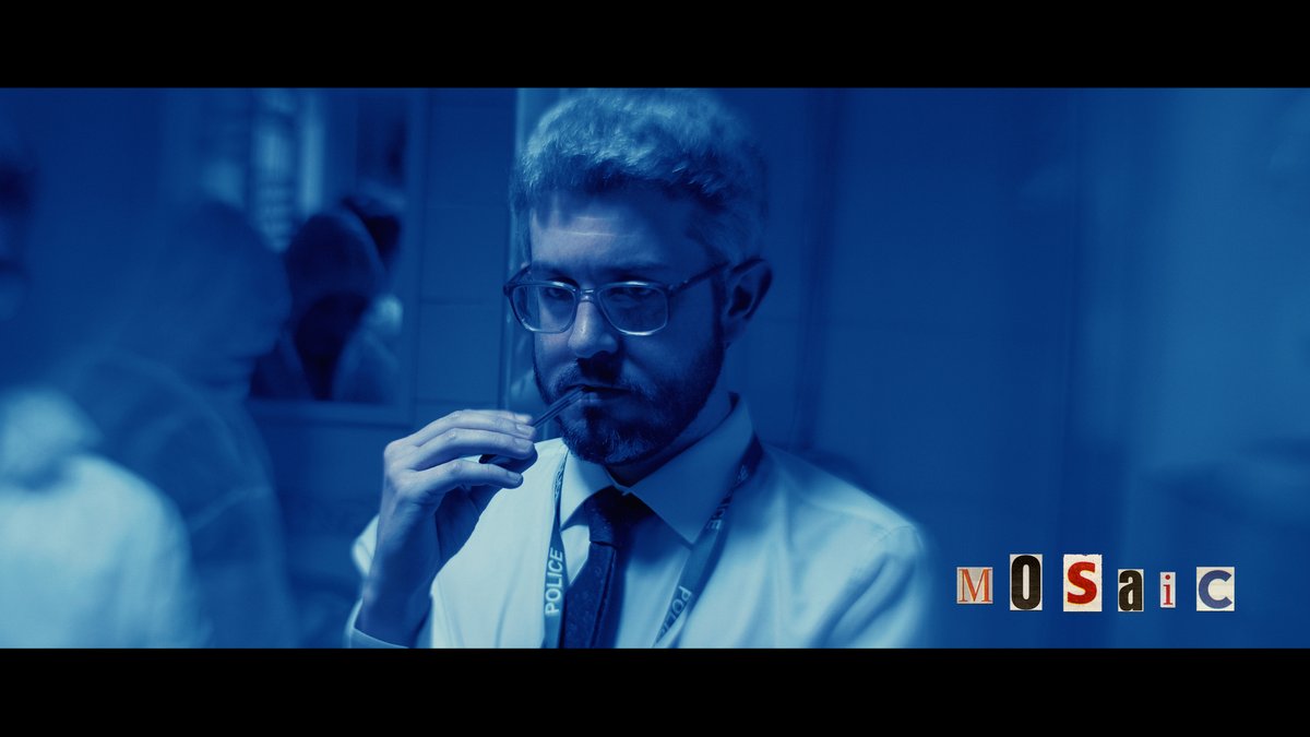 Shot some new bits for Mosaic at the weekend using a lensbaby - results are suitable strange images... #promotehorror #supportindieflm