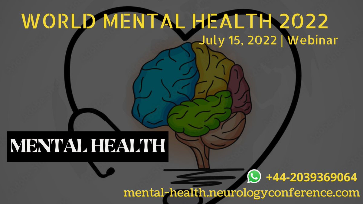 #Mentalhealth is a state of well-being in which an individual can demonstrate his or her abilities, cope with the #pressures of normal #life, work productively, and contribute to the community.
#worldmentalhealth2022 #webinar #july 15, 2022
Whatsapp: +44-2039369064