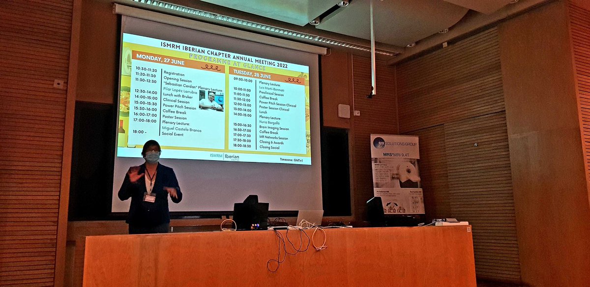 ISMRMIberian's tweet photo. We had a wonderful morning here at #ISMRMIberian22!  
Don’t miss the clinical session and power pitches in the afternoon 🧲🎤 https://t.co/9ZQmP2ySsW